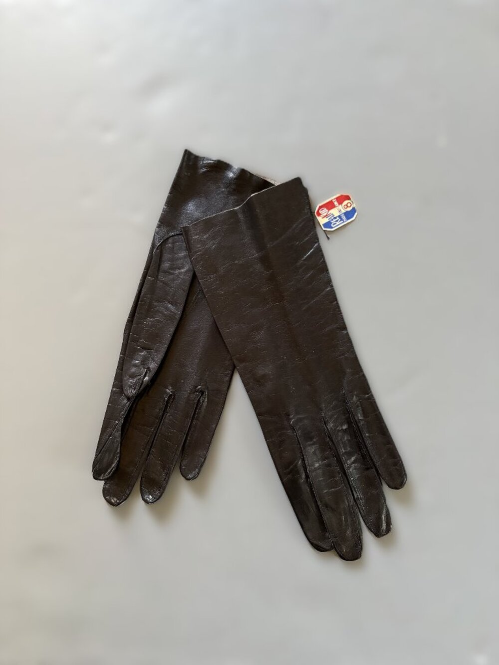 Chevreau de Grenoble French Kid Leather Gloves NWT Vintage Dead Stock Size 8